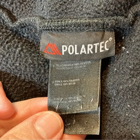 The North Face Black Full-Zip Denali Jacket size XL FLAW small hole each pocket - Picture 9 of 13